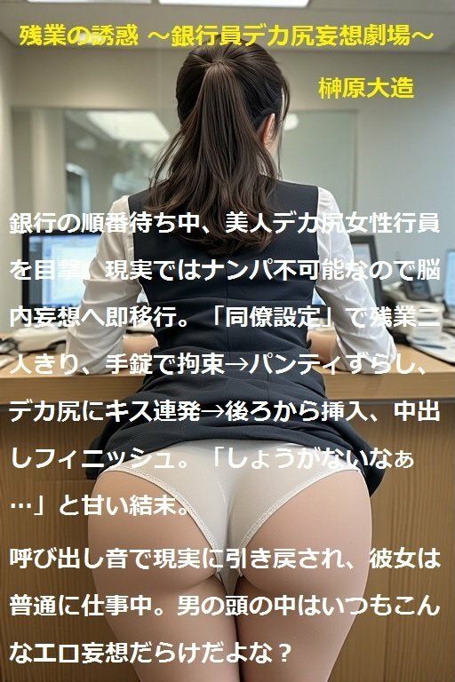 残業の誘惑 〜銀行員デカ尻妄想劇場〜 画像1