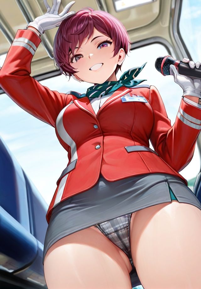 下から失礼しま〜す♪  バスガイド編 画像2