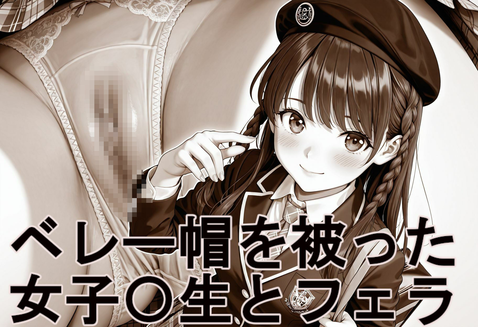 ベレー帽を被った女子〇生の縞パンとフェラ【無料試聴】 29 ベレー帽を被った女子〇生の縞パンとフェラ 画像1