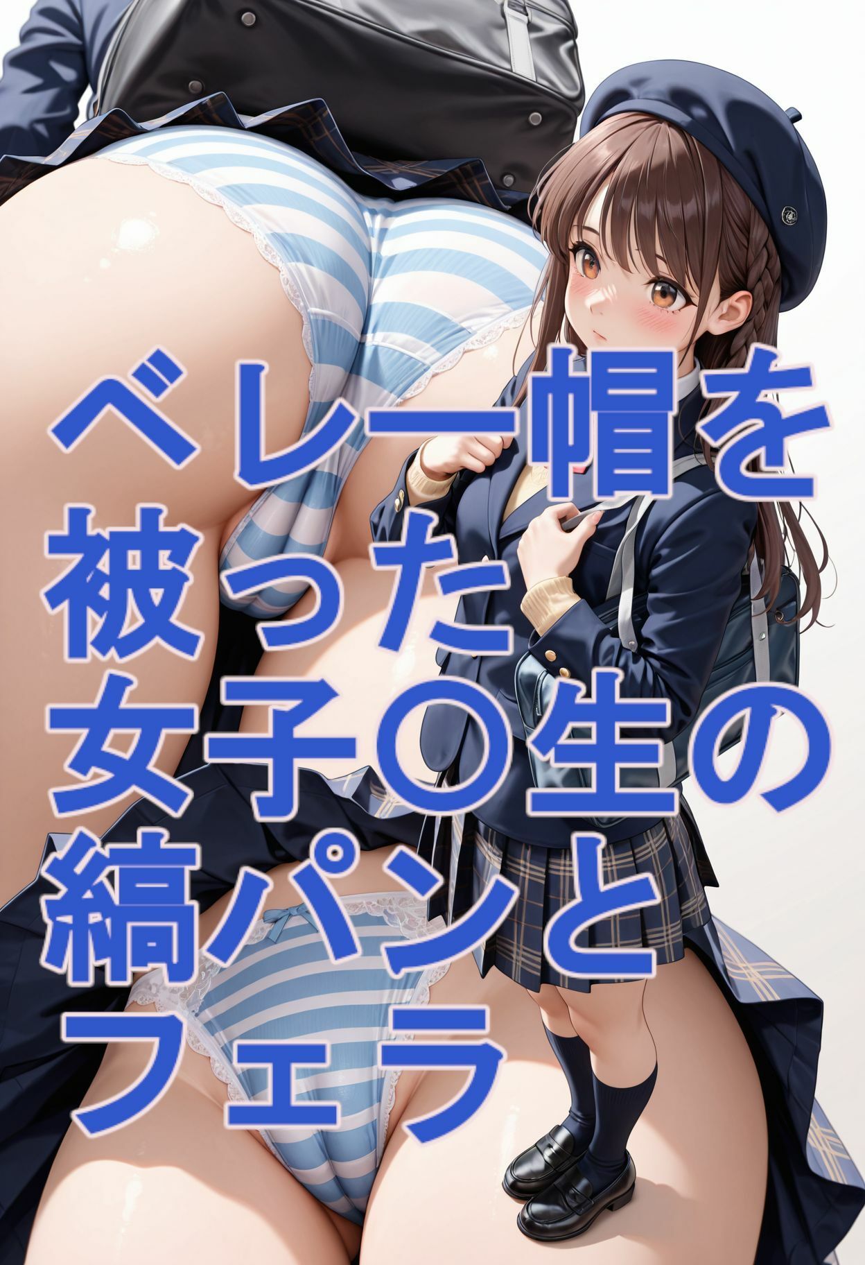 ベレー帽を被った女子〇生の縞パンとフェラ【無料試聴】 30 ベレー帽を被った女子〇生の縞パンとフェラ 画像2