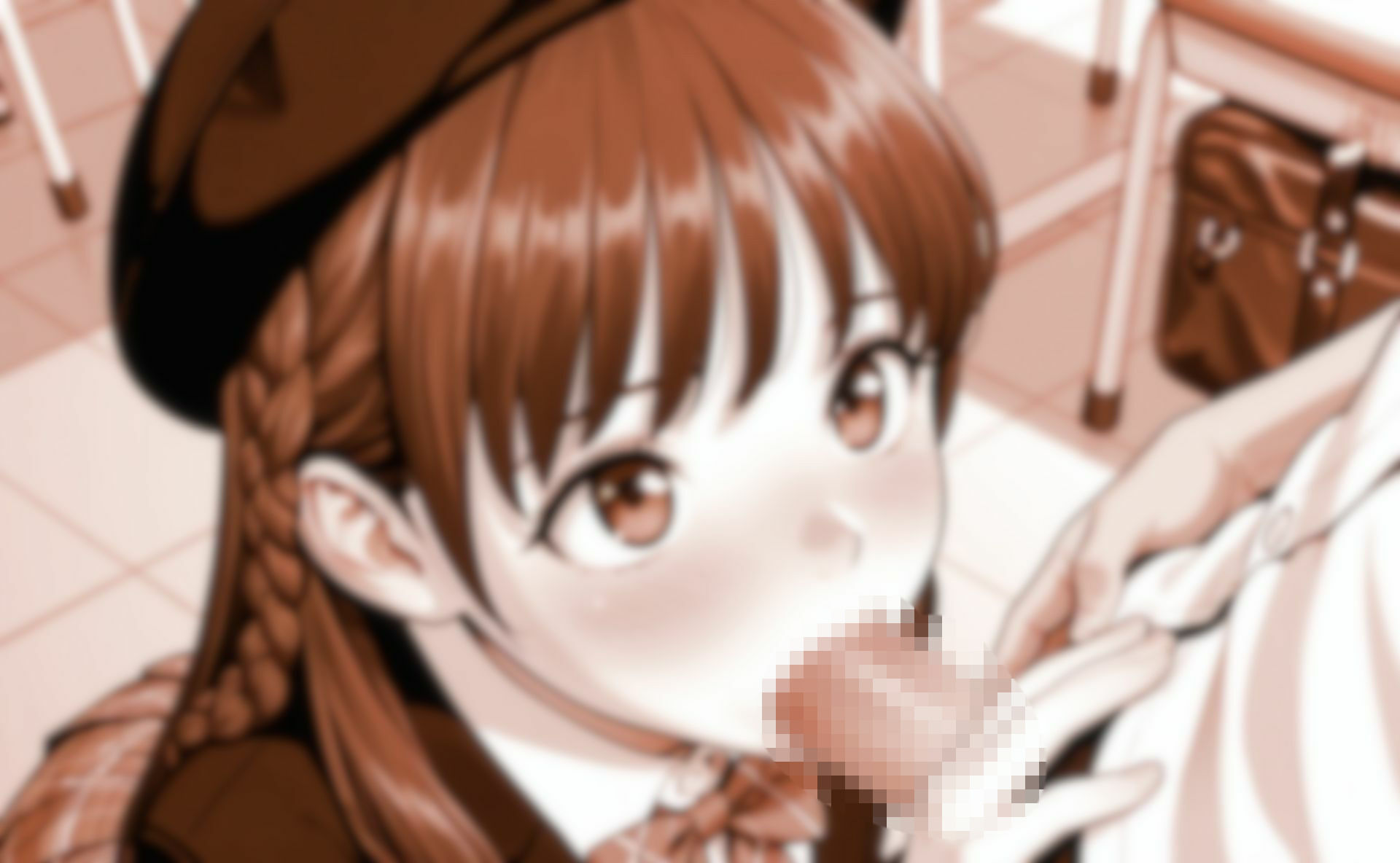 ベレー帽を被った女子〇生の縞パンとフェラ【無料試聴】 37 ベレー帽を被った女子〇生の縞パンとフェラ 画像9