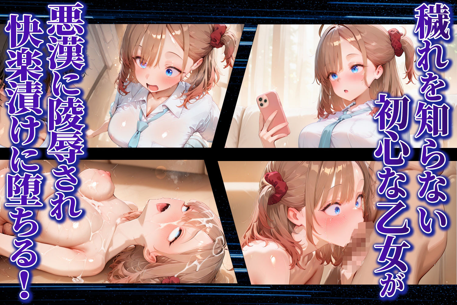 恋人の前で公開NTR（はーと） マリちゃんが複数責めで快楽堕ちビッチ化する話 画像4