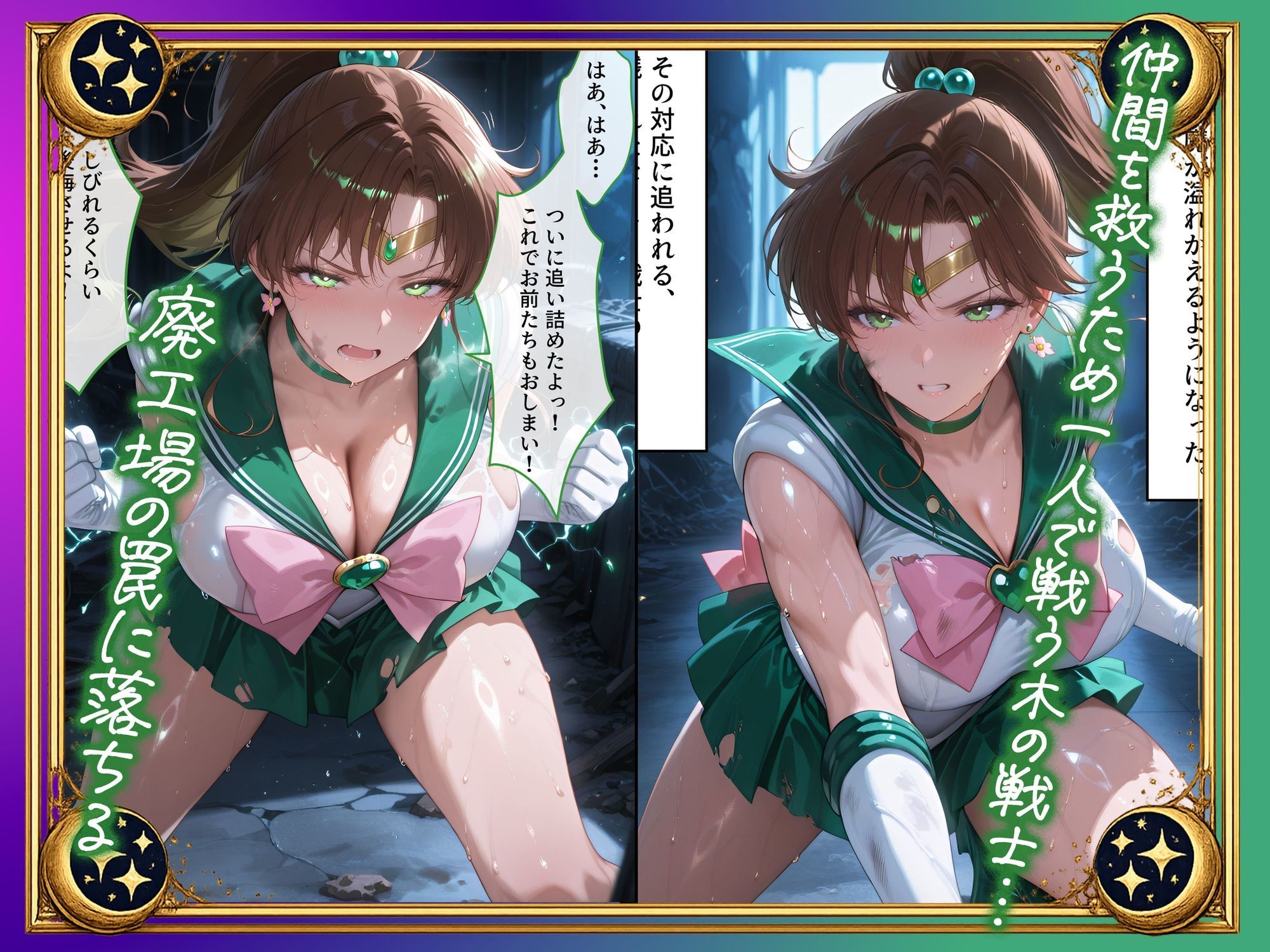 【セリフ付】悪魔に敗北〜快楽堕ちさせられた木の戦士編〜 サンプル1