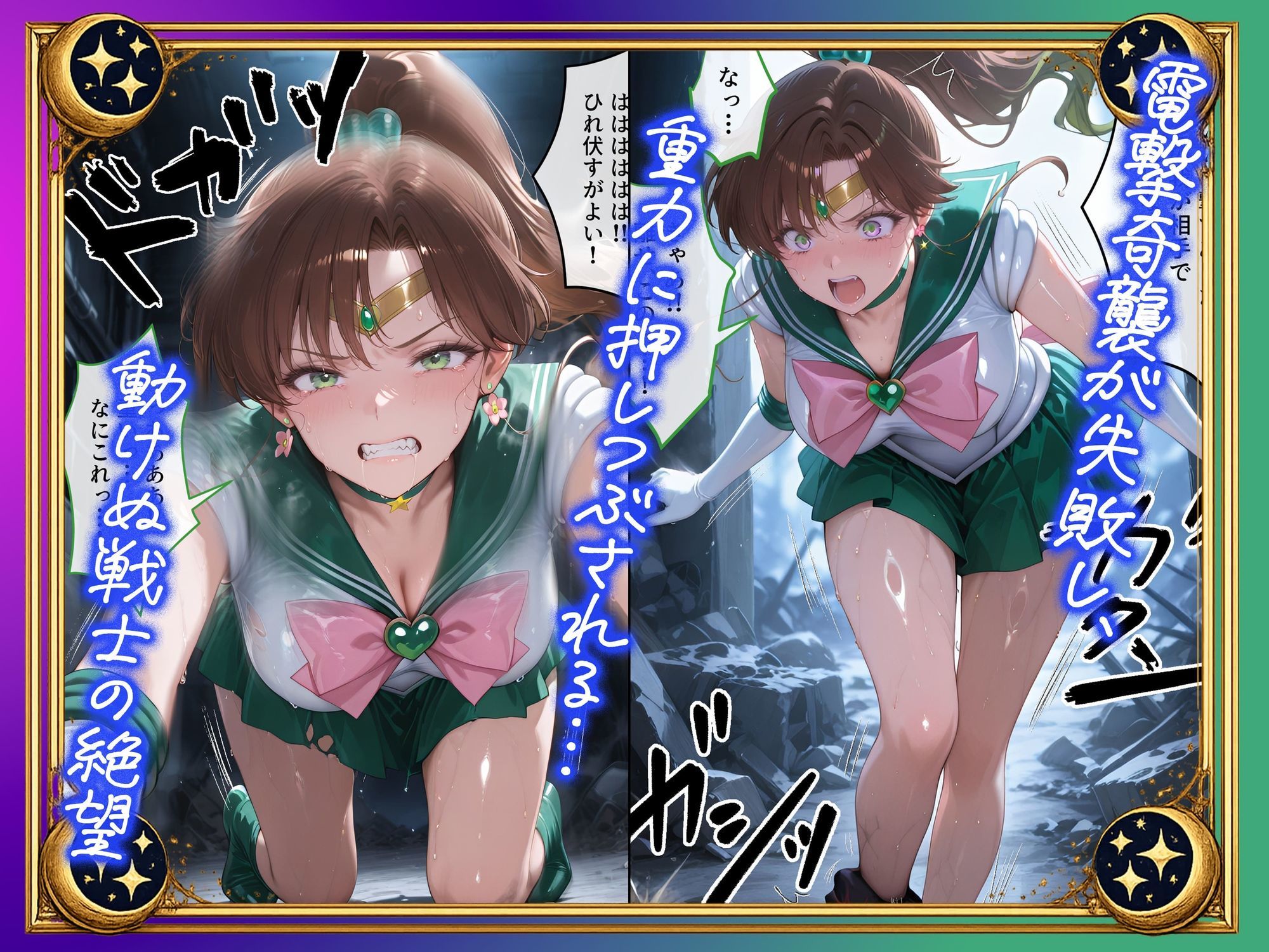 【セリフ付】悪魔に敗北〜快楽堕ちさせられた木の戦士編〜 サンプル2