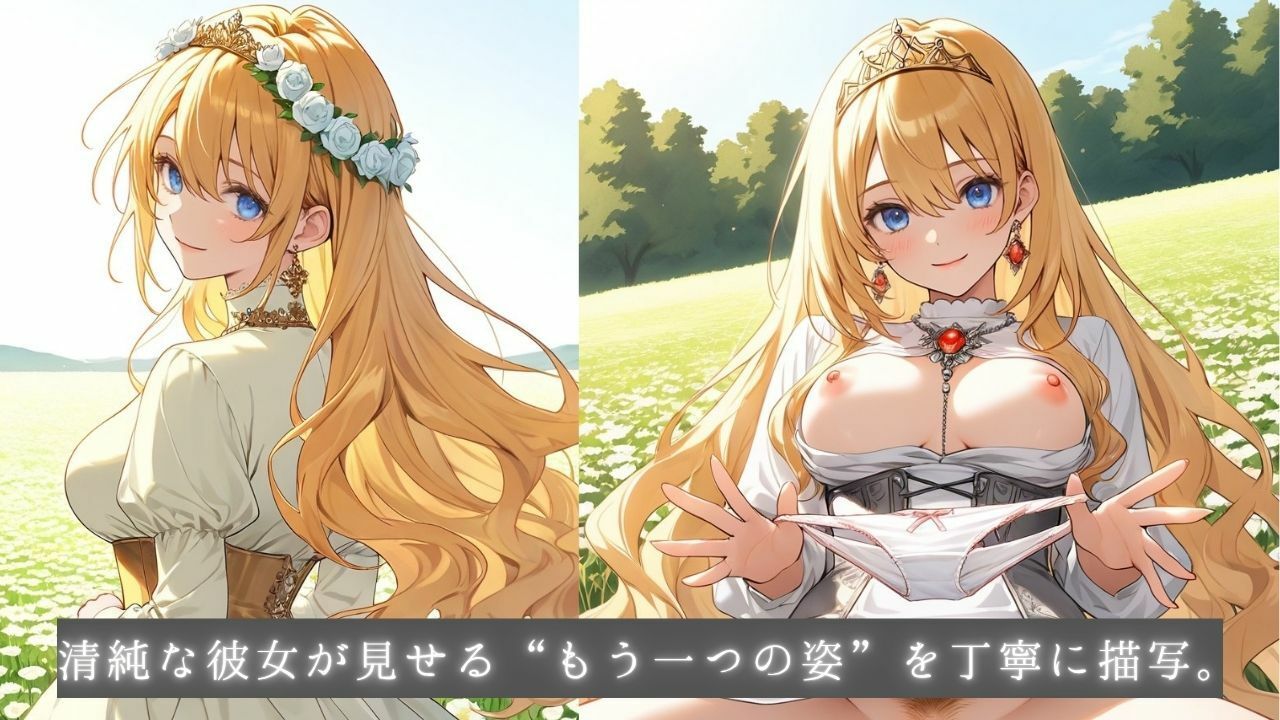 着エロ種付け清純プリンセス4〜大自然に乱れる花びら、水辺に広がるスカート〜 サンプル7