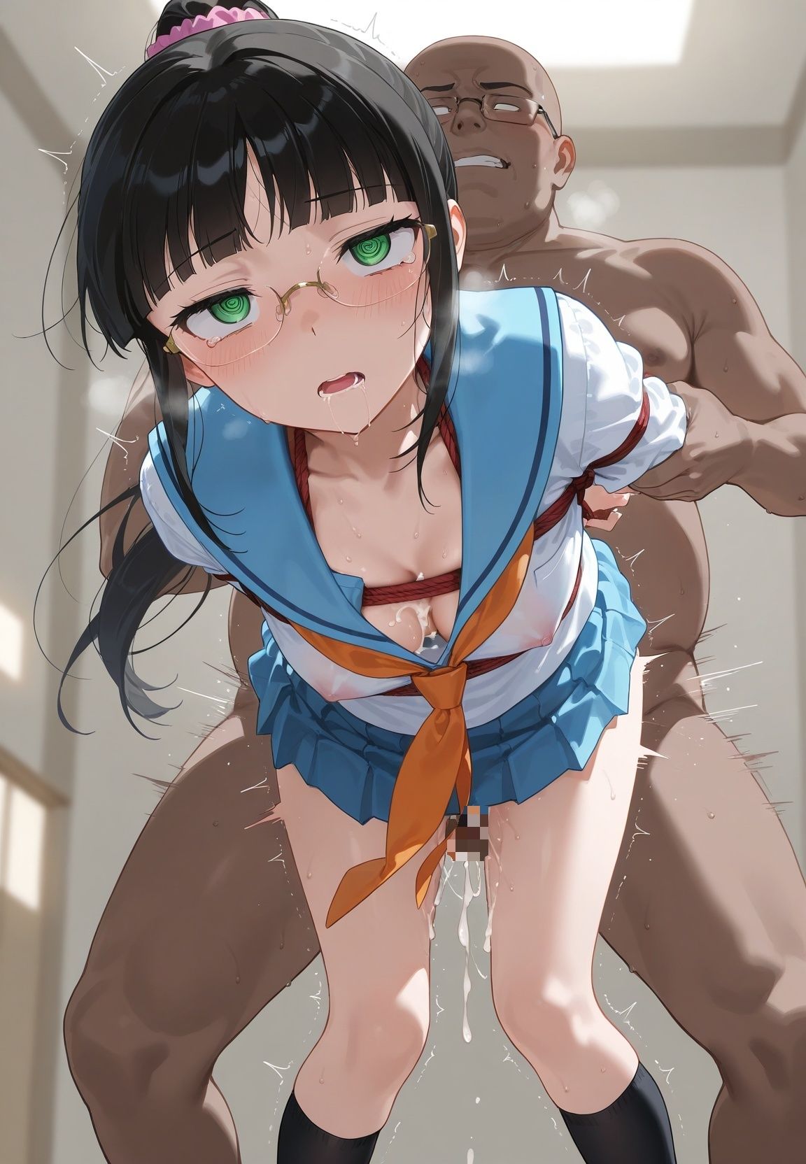 種付けおじさんの言いなり指示待ち系洗脳アプリで拘束固定され強●中出し調教されて完堕ち ニ〇コイ 2 画像5