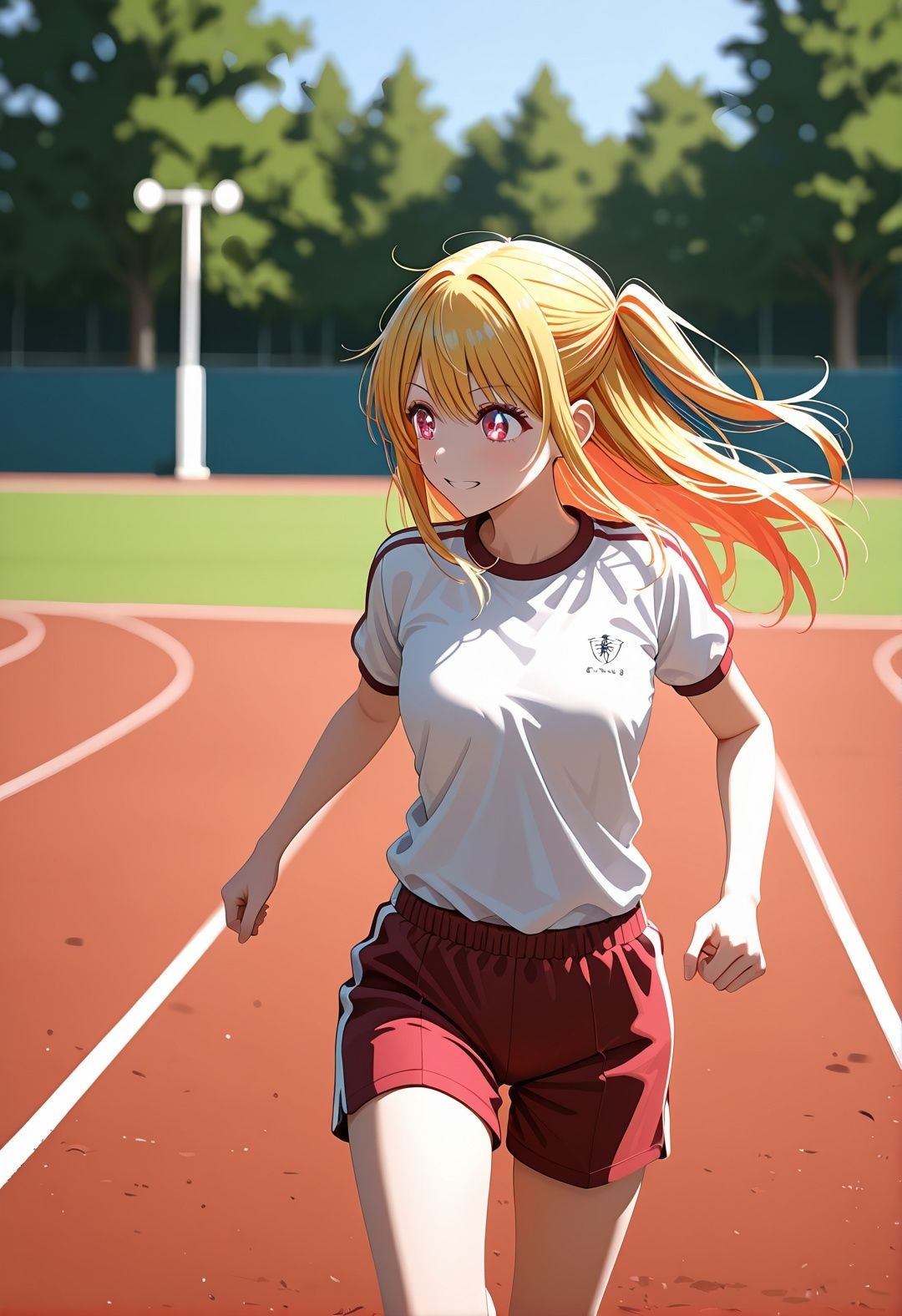 【エロ漫画】星〇ル〇ー 推しの〇パロディ 制服・ブルマ・競泳水着で学校凌●！メガネ・拘束・おもらし・中出し連発3DCG5