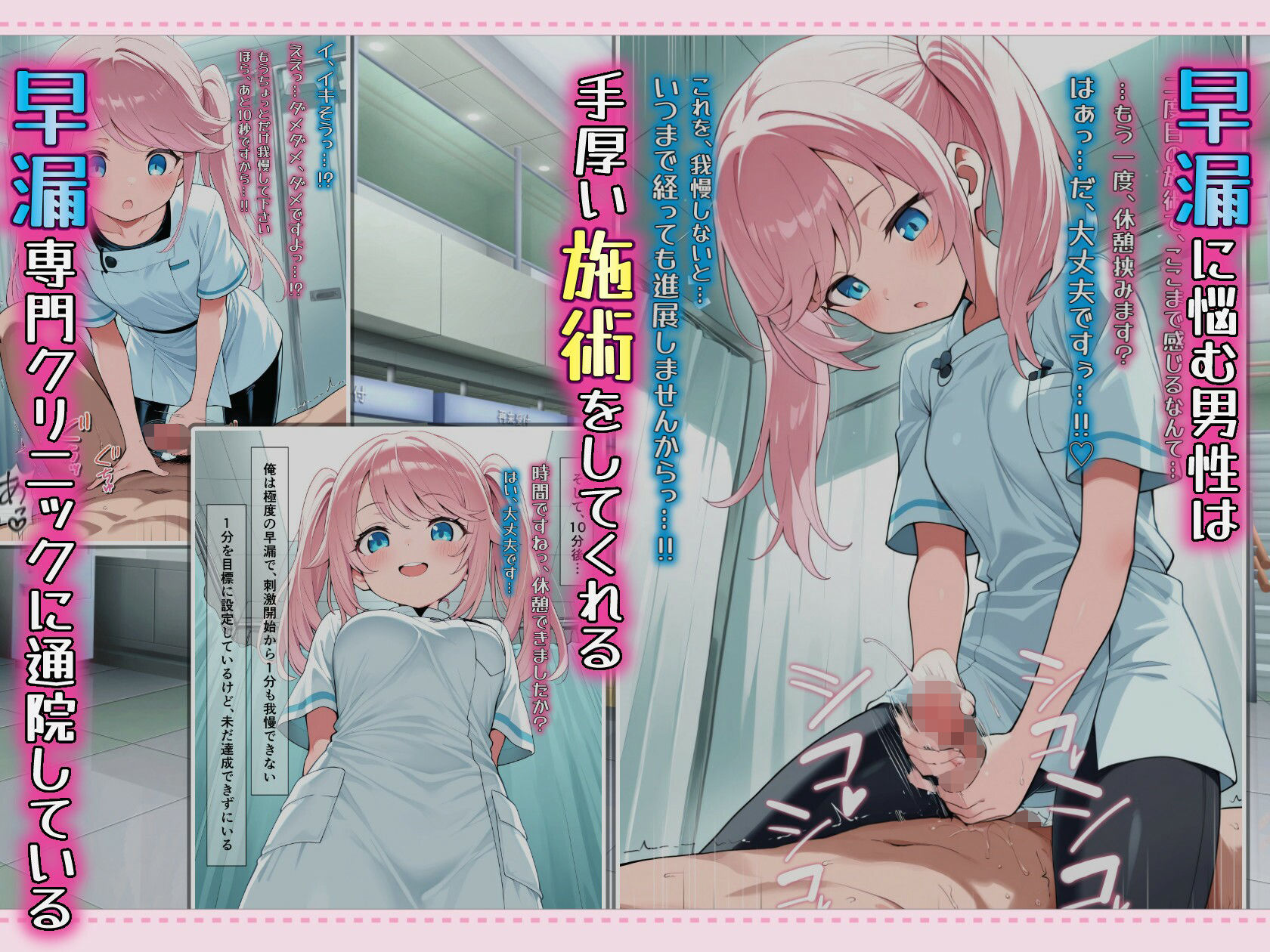 早漏改善クリニックの足コキ施術で何度も踏み犯●れてしまう… サンプル1