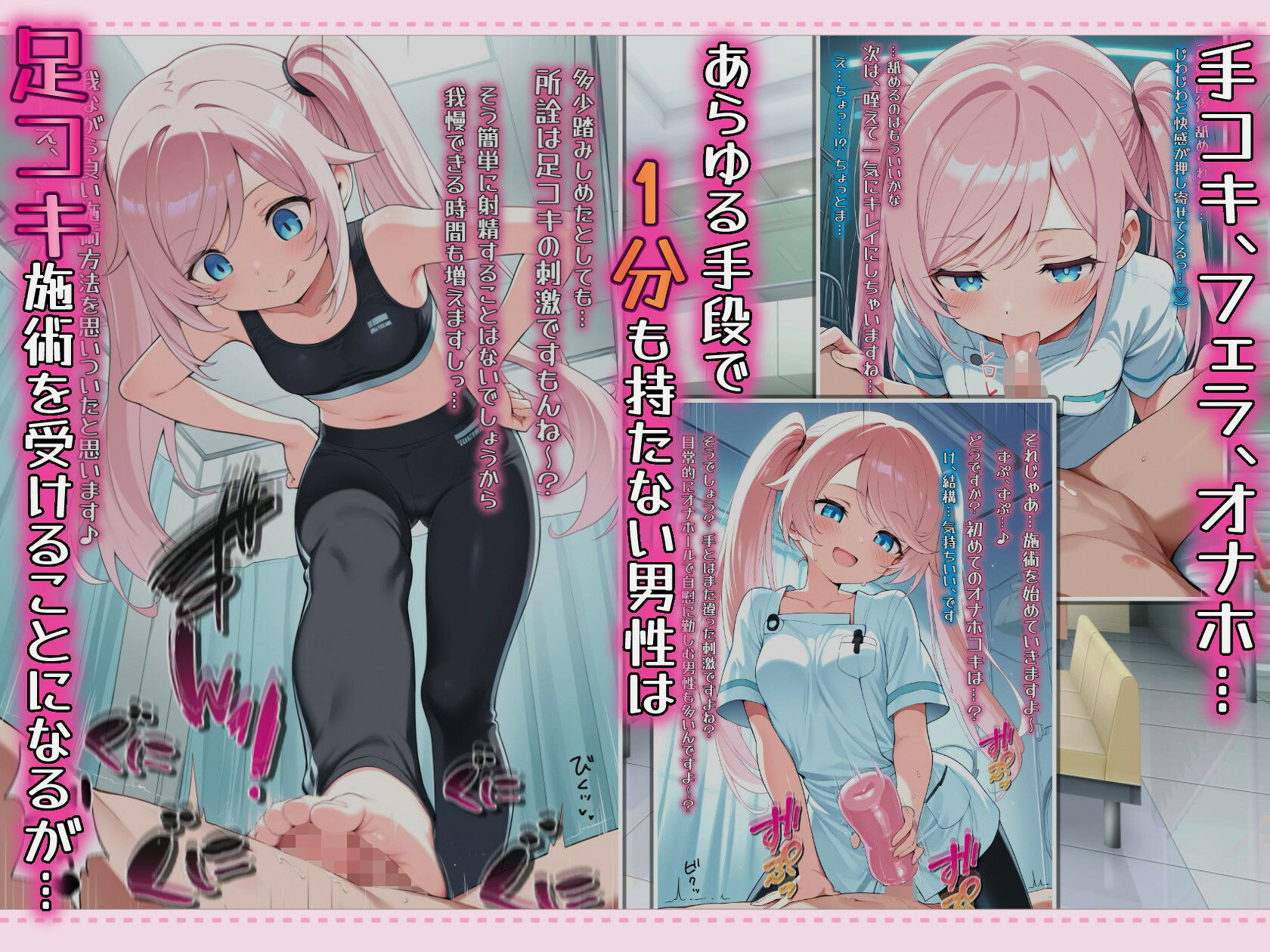 早漏改善クリニックの足コキ施術で何度も踏み犯●れてしまう… サンプル2