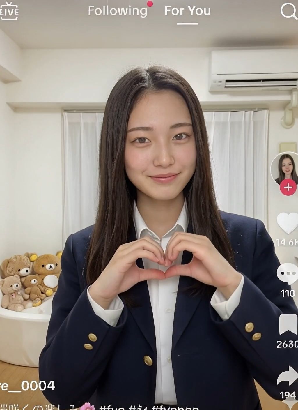 【動画】SNS×配信事故｜制服女子45人のライブハプニング集 サンプル4