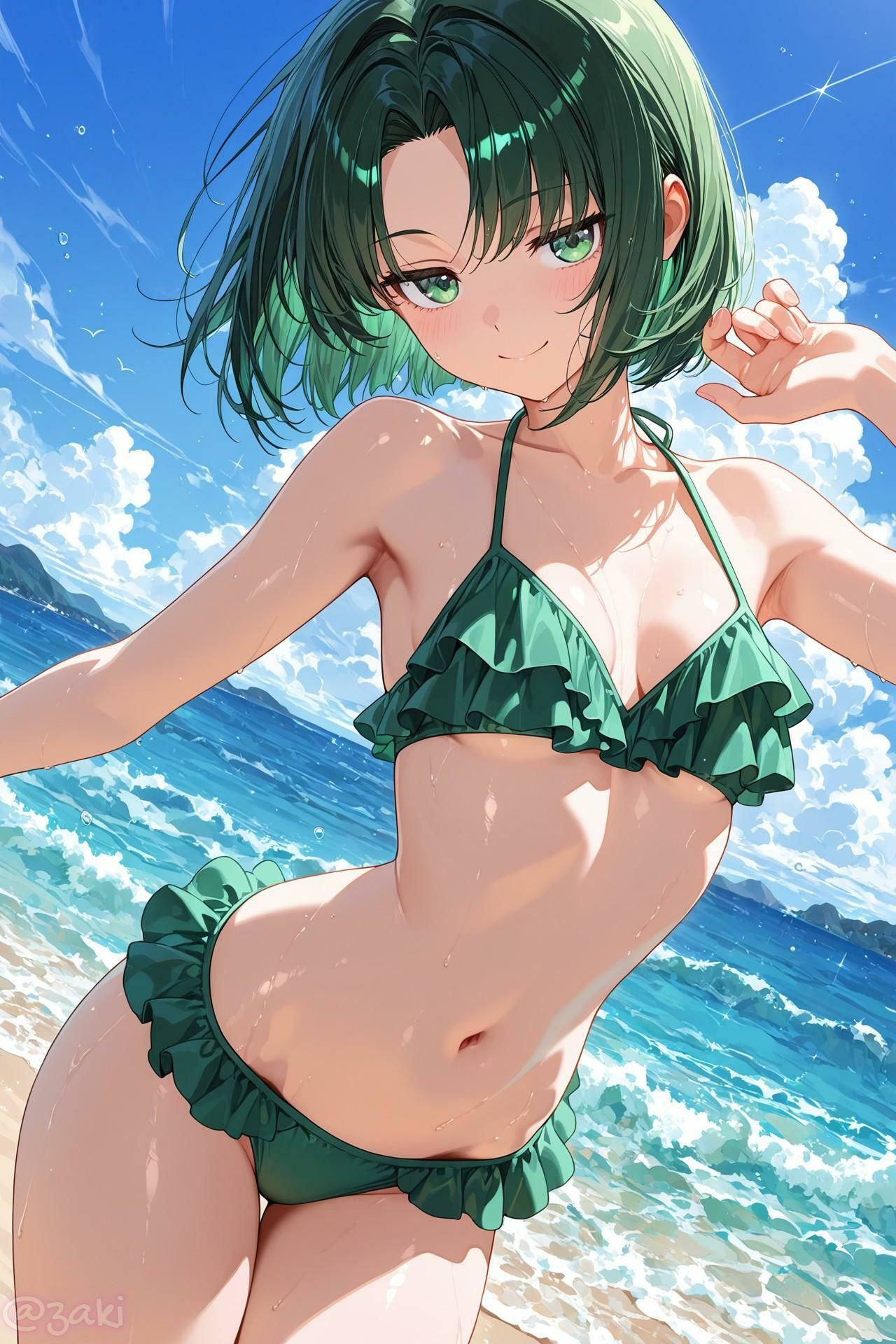 クラスメイトとビーチでイチャイチャ 4 サンプル画像 6