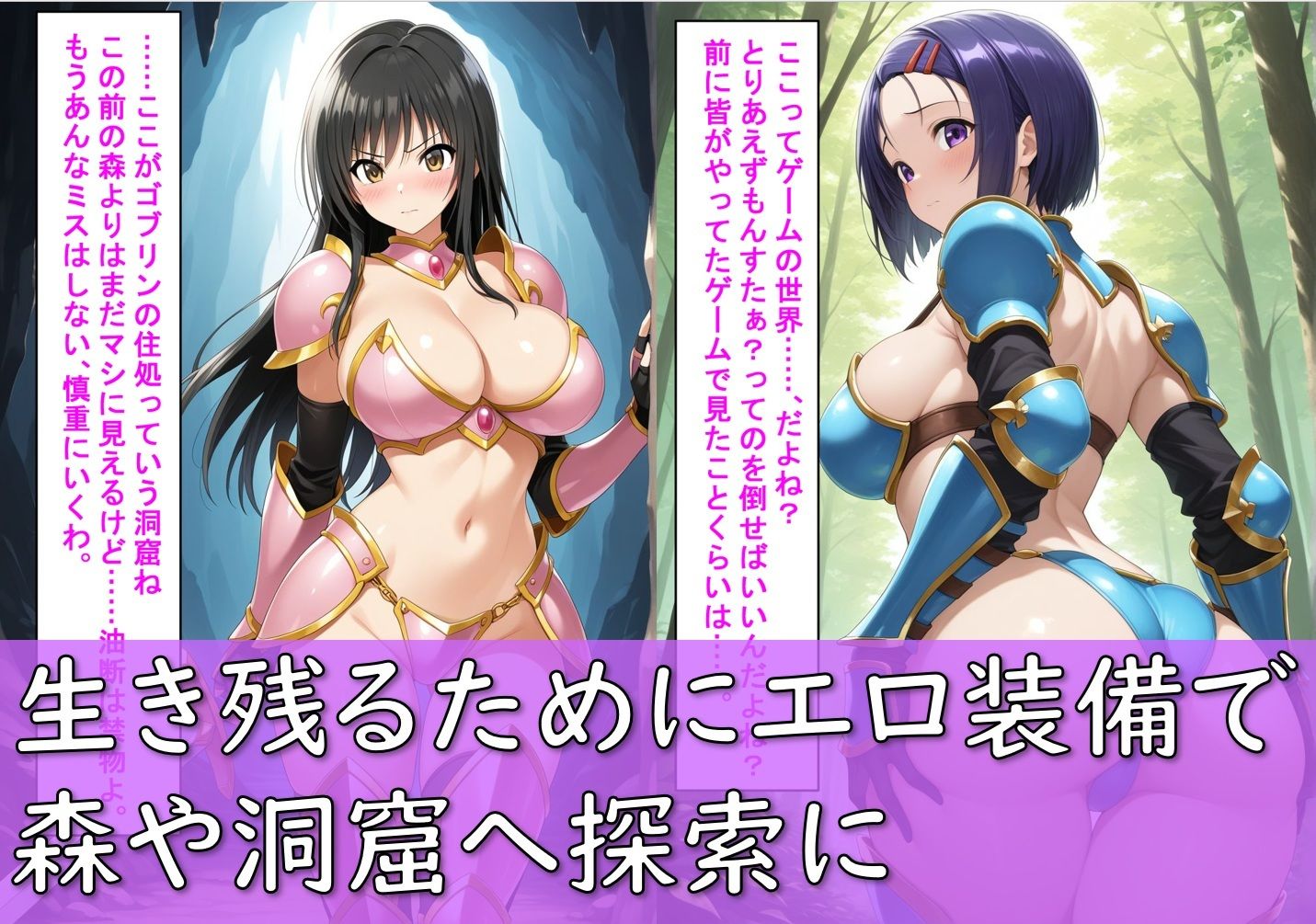 古〇川唯と西〇寺春菜がビキニアーマーで敗北する話 画像3