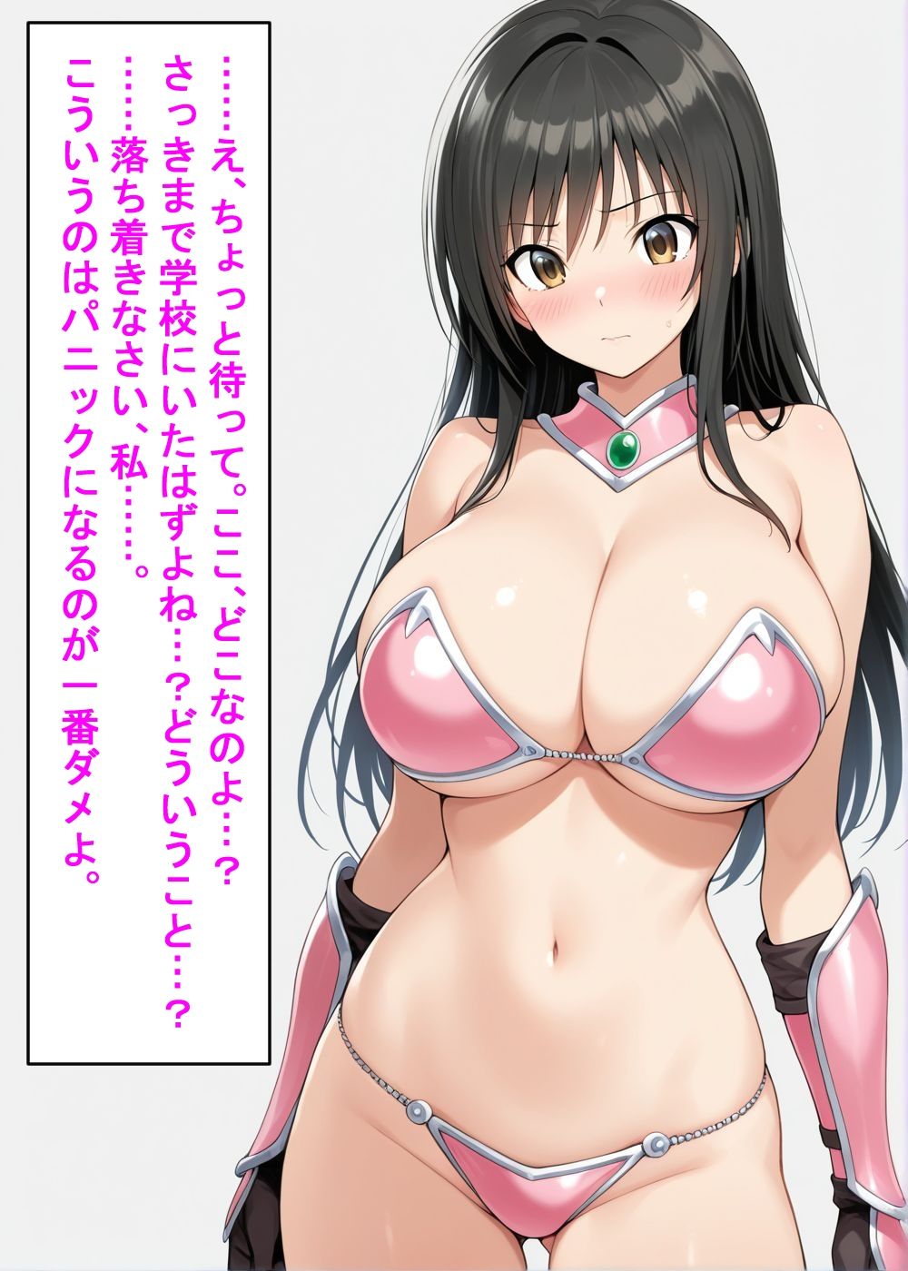 古〇川唯と西〇寺春菜がビキニアーマーで敗北する話 画像7