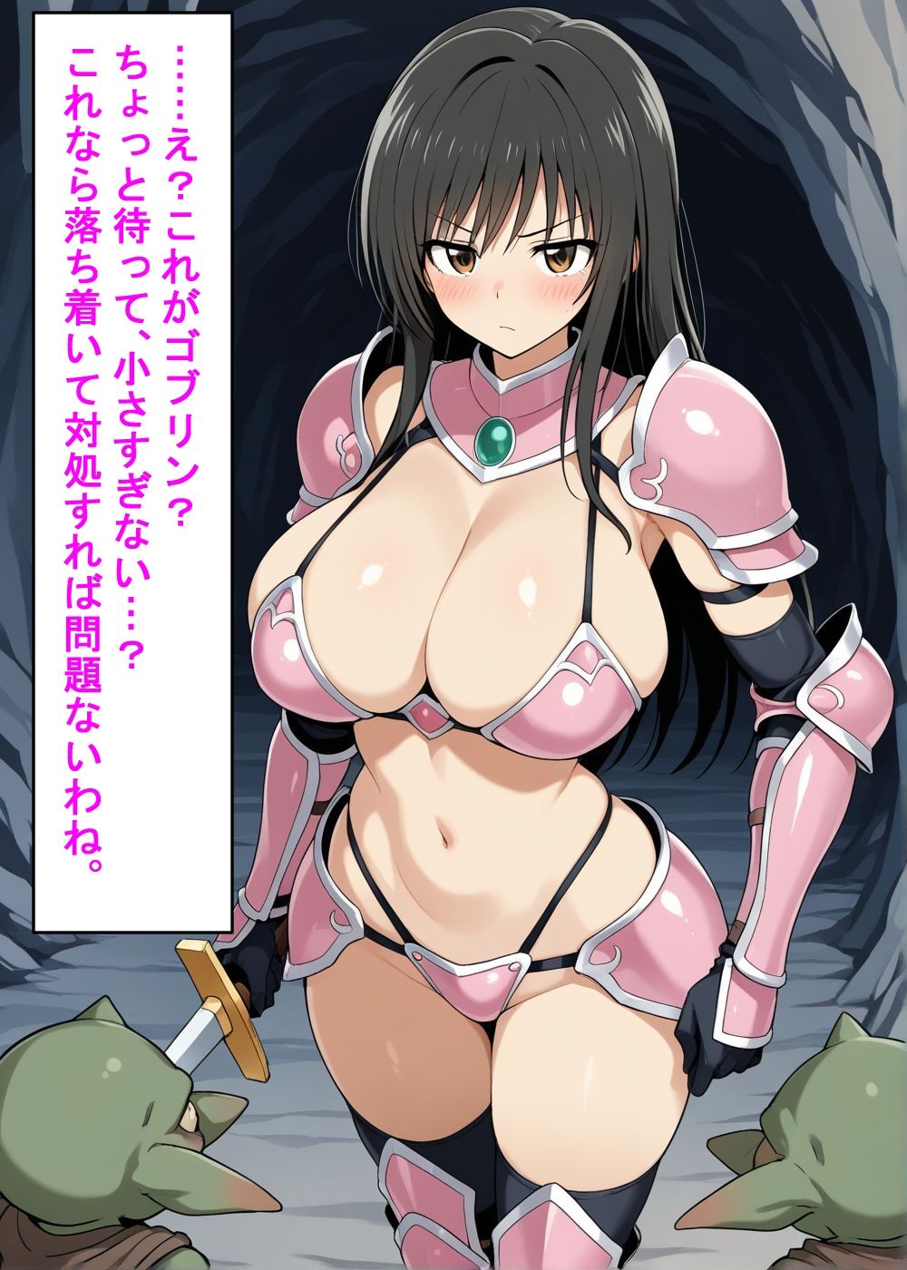 古〇川唯と西〇寺春菜がビキニアーマーで敗北する話 画像8