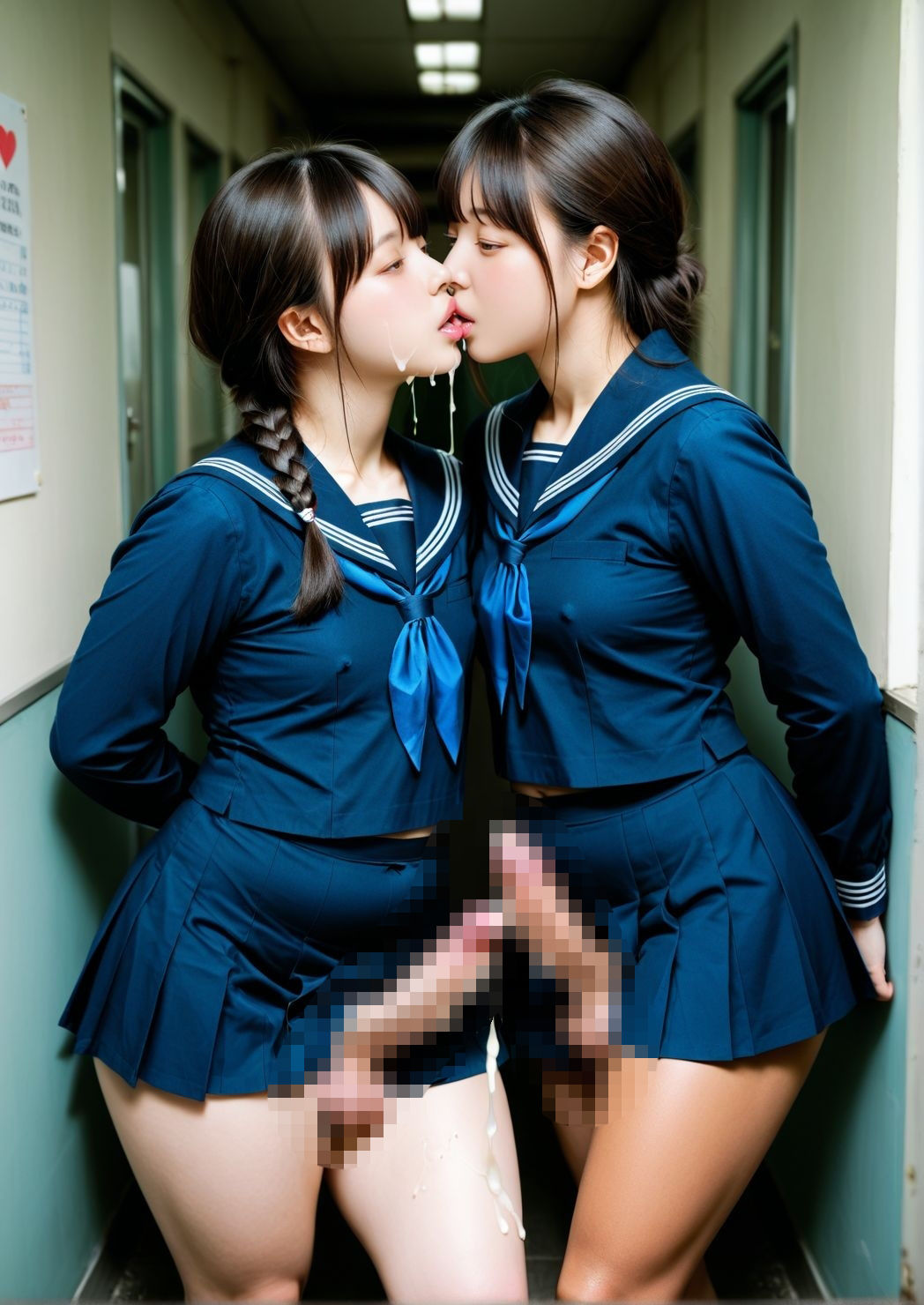 超絶リアル！！制服コスプレ！かわいいふたなりCG集 No.35【アナル見せ・オナニー・セックス・キス・兜合わせ】大容量498枚 サンプル5