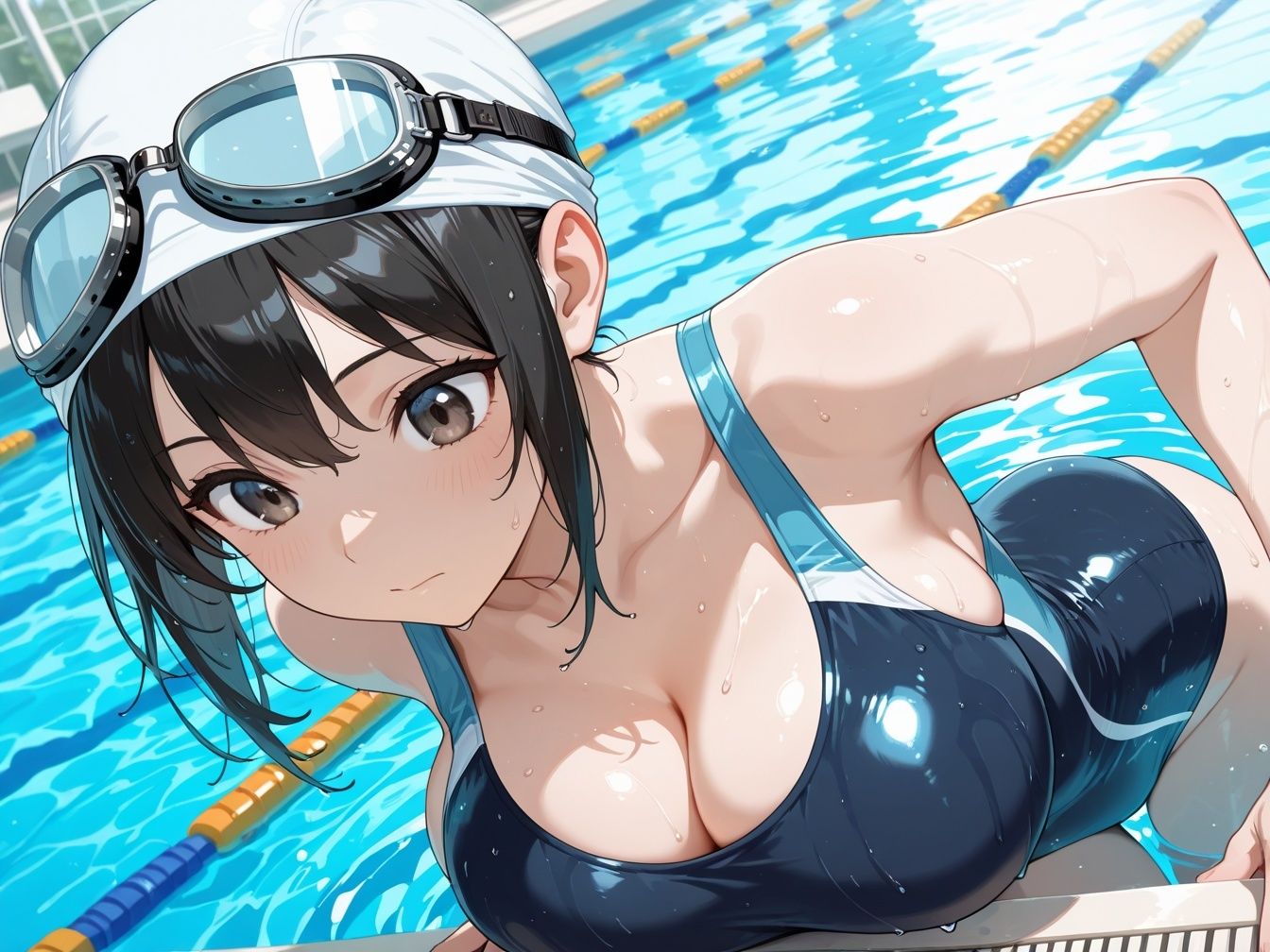 巨乳競泳水着女子とドキドキエッチ 画像8