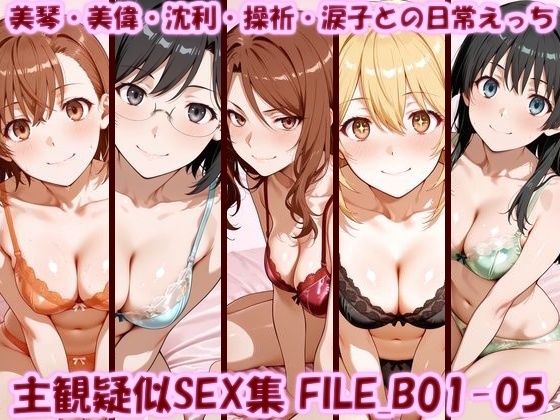 主観疑似SEX集 FILE_B01-05 美琴・美偉・沈利・操祈・涙子との日常えっち【美乳淫】