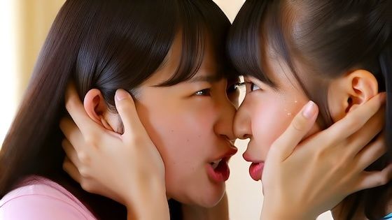 （ボイス有り）どちらが可愛いかの言い争いから鼻の高さを競い合うふたり。 サンプル2