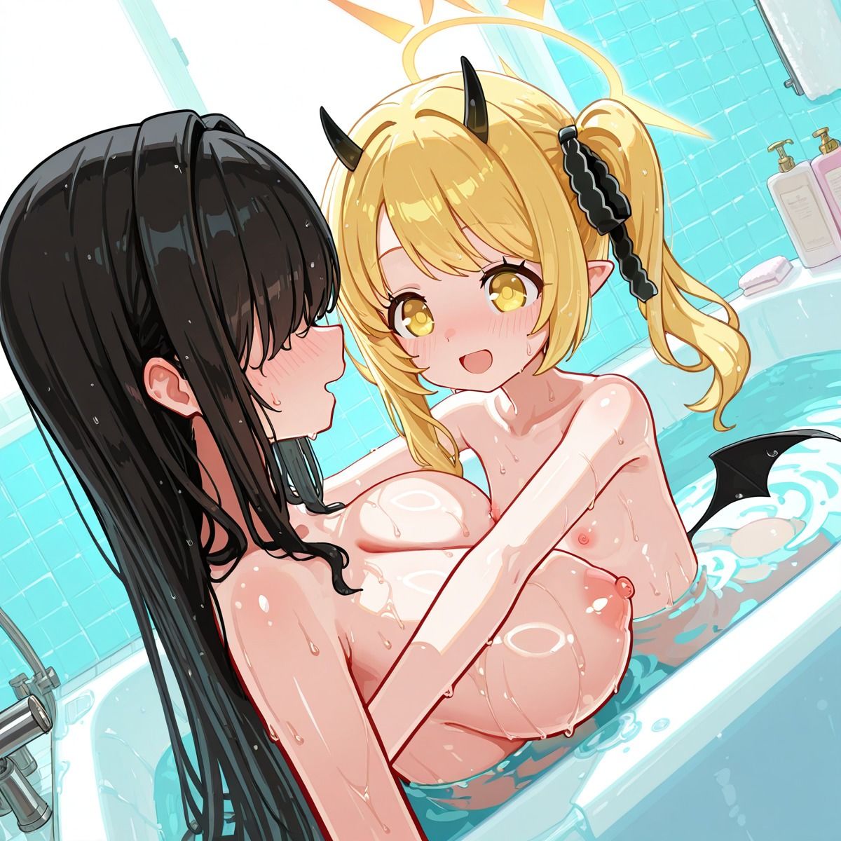 イ〇キ ふたなり百合CG集 サンプル画像 2