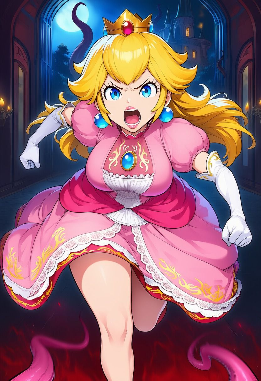 ピーチ vs ぬるぬる触手 サンプル3