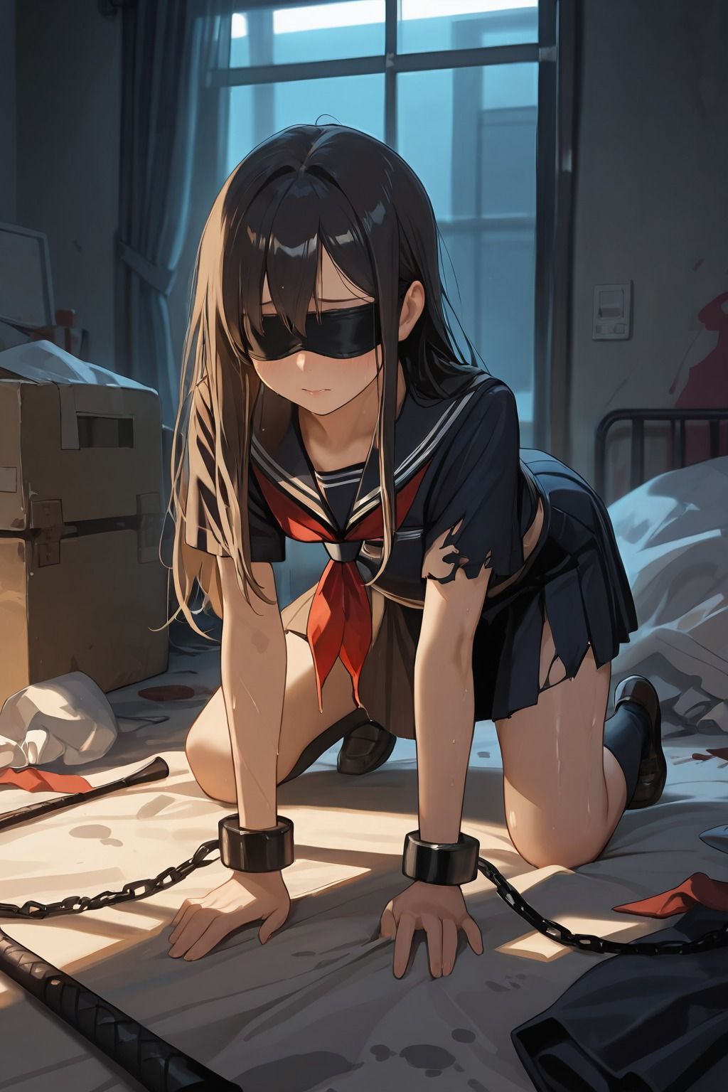 ゴミ屋敷で父に犯●れています 画像8