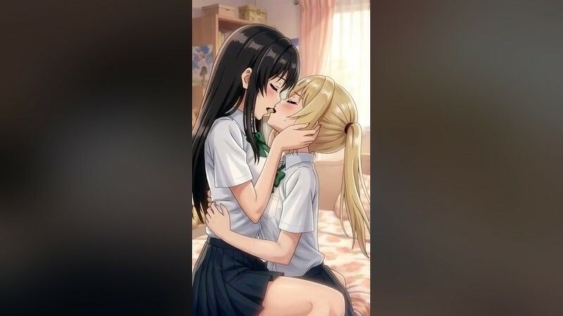 【4Kフルモーション】制服百合少女の濃厚ディープキス〜密着こすりあいでイッちゃう3分フルアニメ〜【フルボイス】 サンプル3