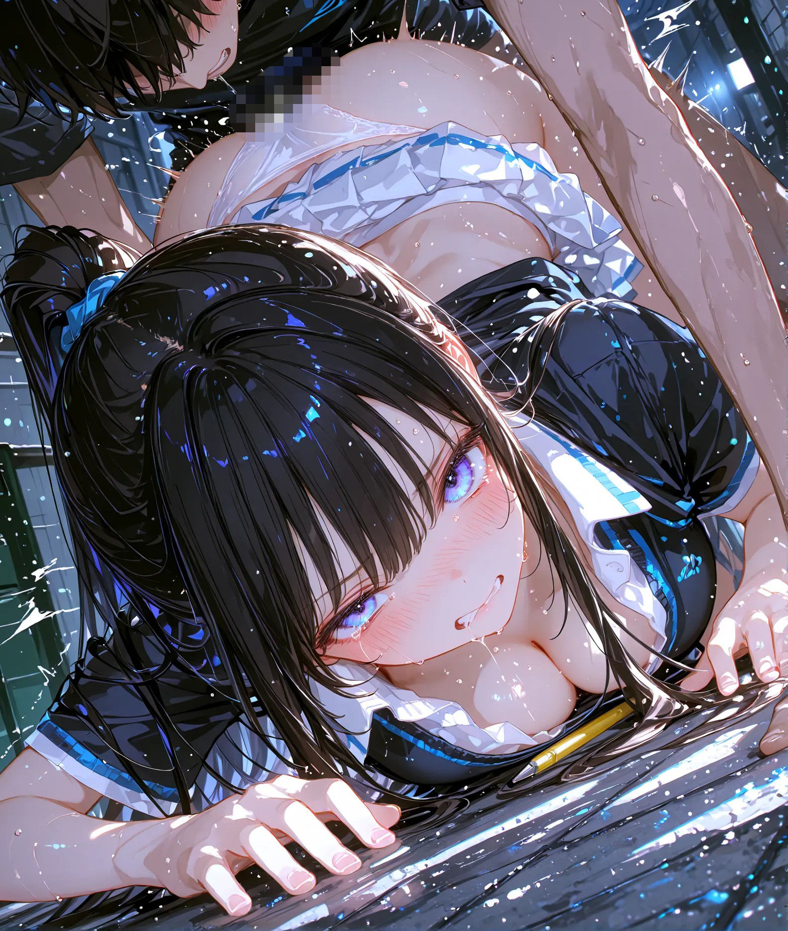 黒髪ポニテとSEX  テニスウェア サンプル1