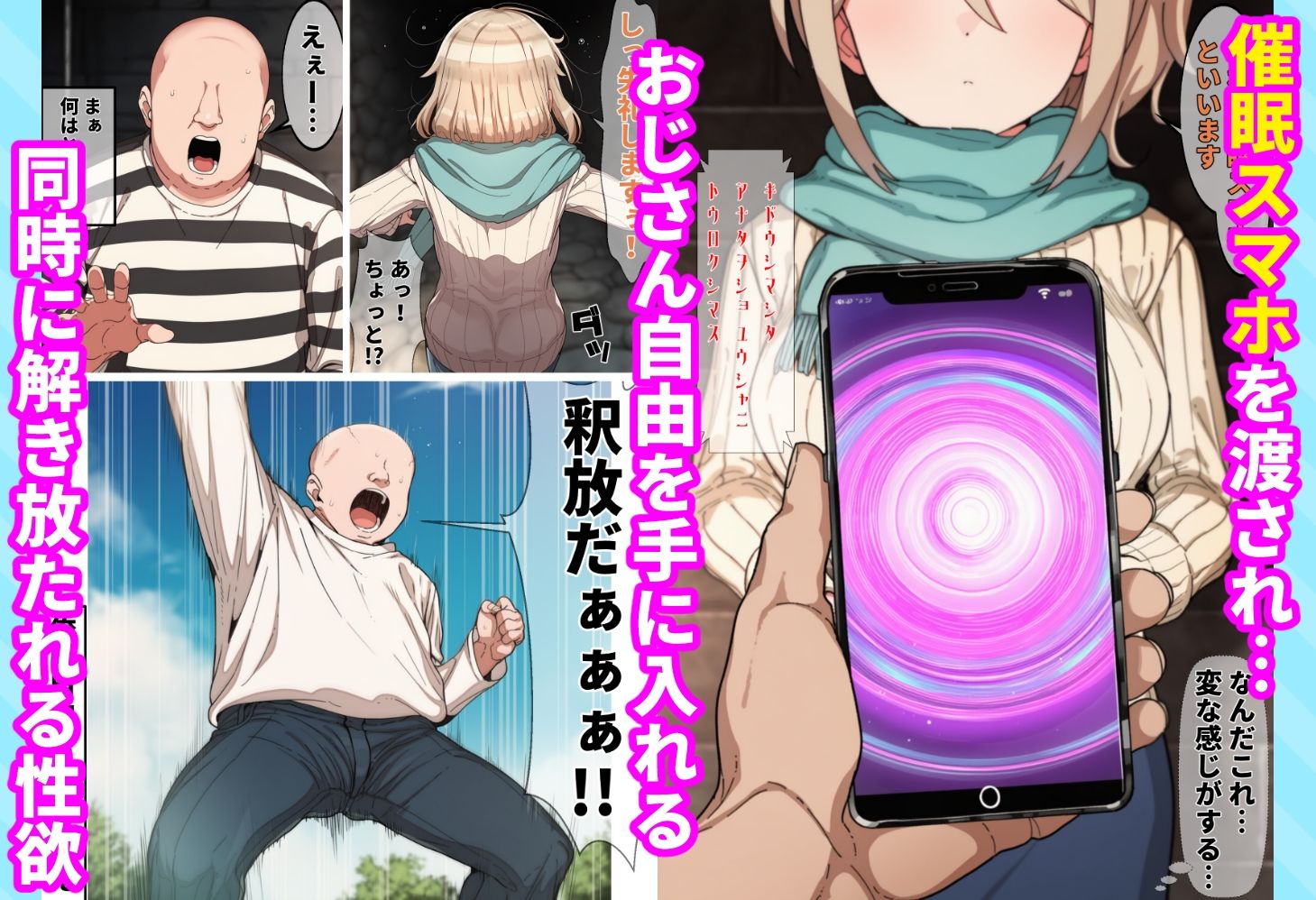 人生ドン底おじさんが催●スマホで大逆転！チノたちと変態セックスしまくる話 サンプル画像 4