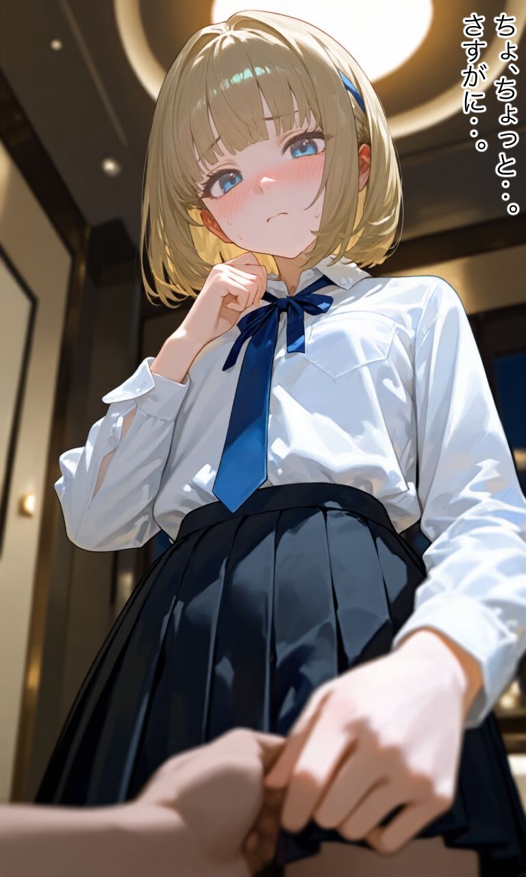 金髪ちゃん、秘密のバイトデビュー サンプル画像 5