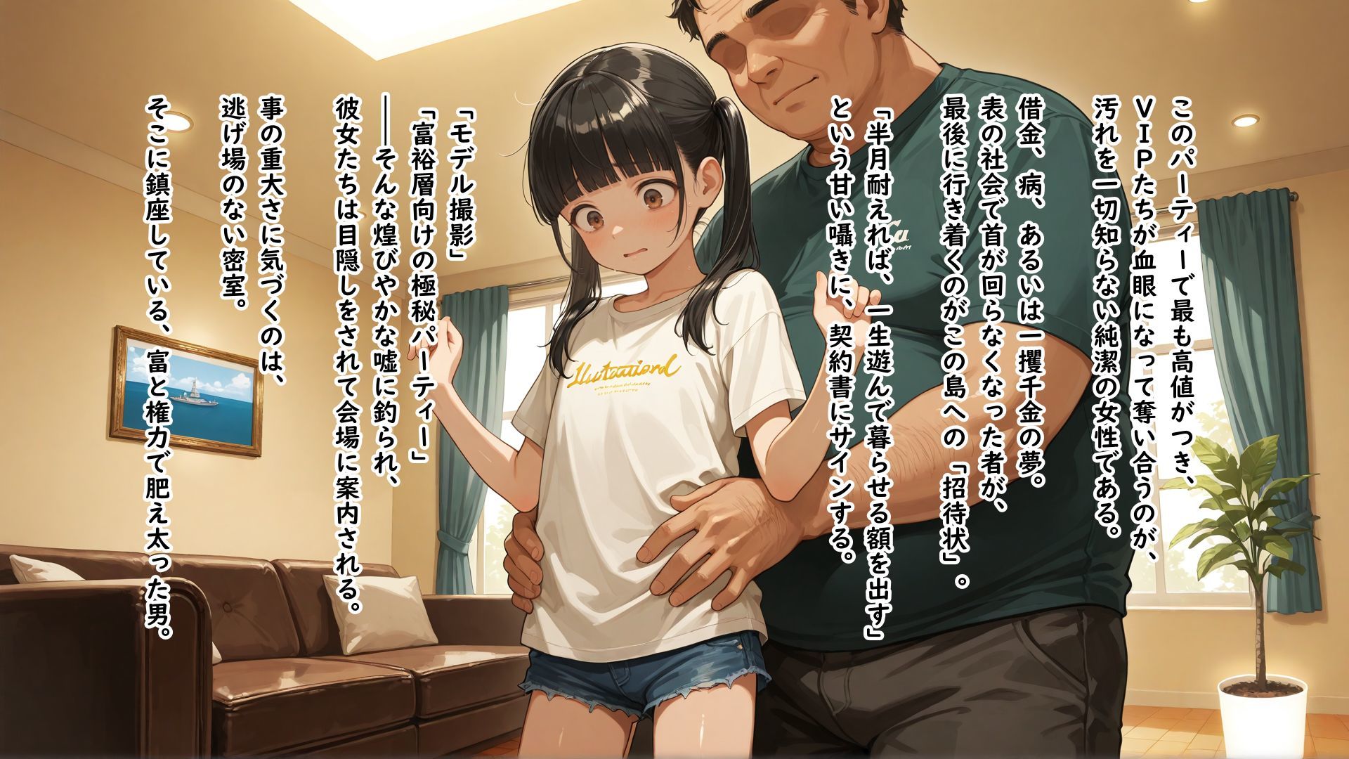 甘い話に釣られてOKした金持ち主催のパーティーで何回イってもやめてもらえない女の子 サンプル1