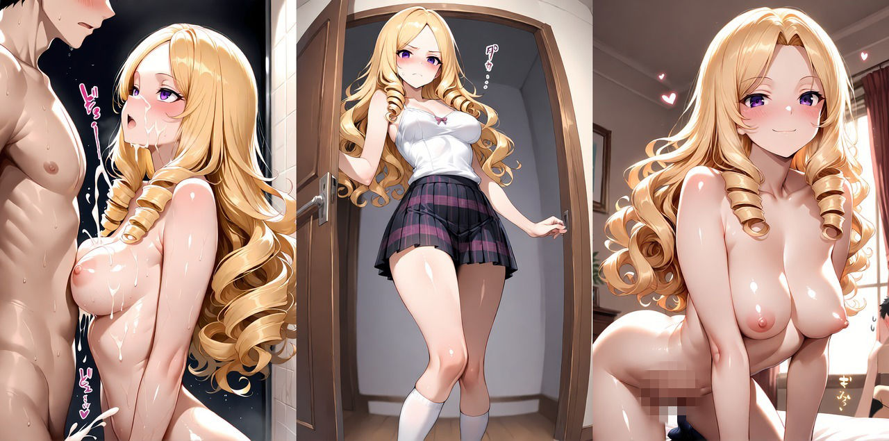 【金髪巨乳お嬢様と廃校での性生活】〜放課後の密室調教〜【高画質4K】 画像6