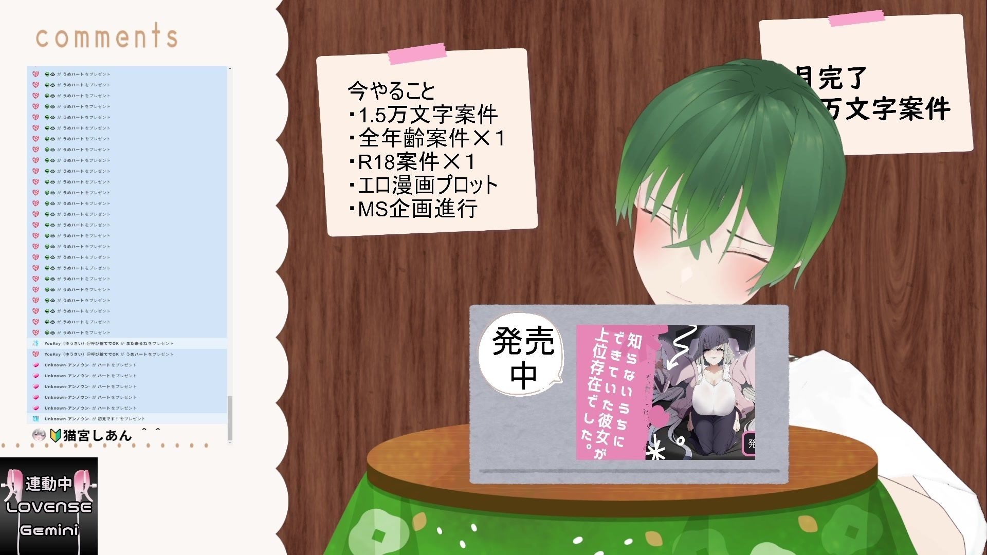 おはようございます（作業配信）（だったはずが開幕から振動）  もんすき サンプル6