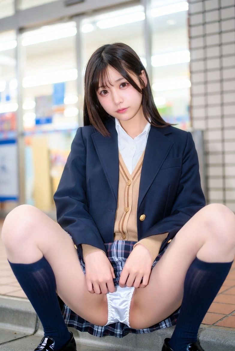 AI美女グラビア写真集〜制服パンチラ集〜vol.2 サンプル7