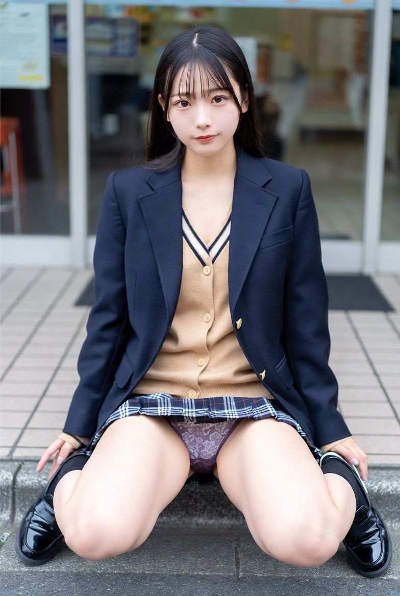 AI美女グラビア写真集〜制服パンチラ集〜vol.2 サンプル8