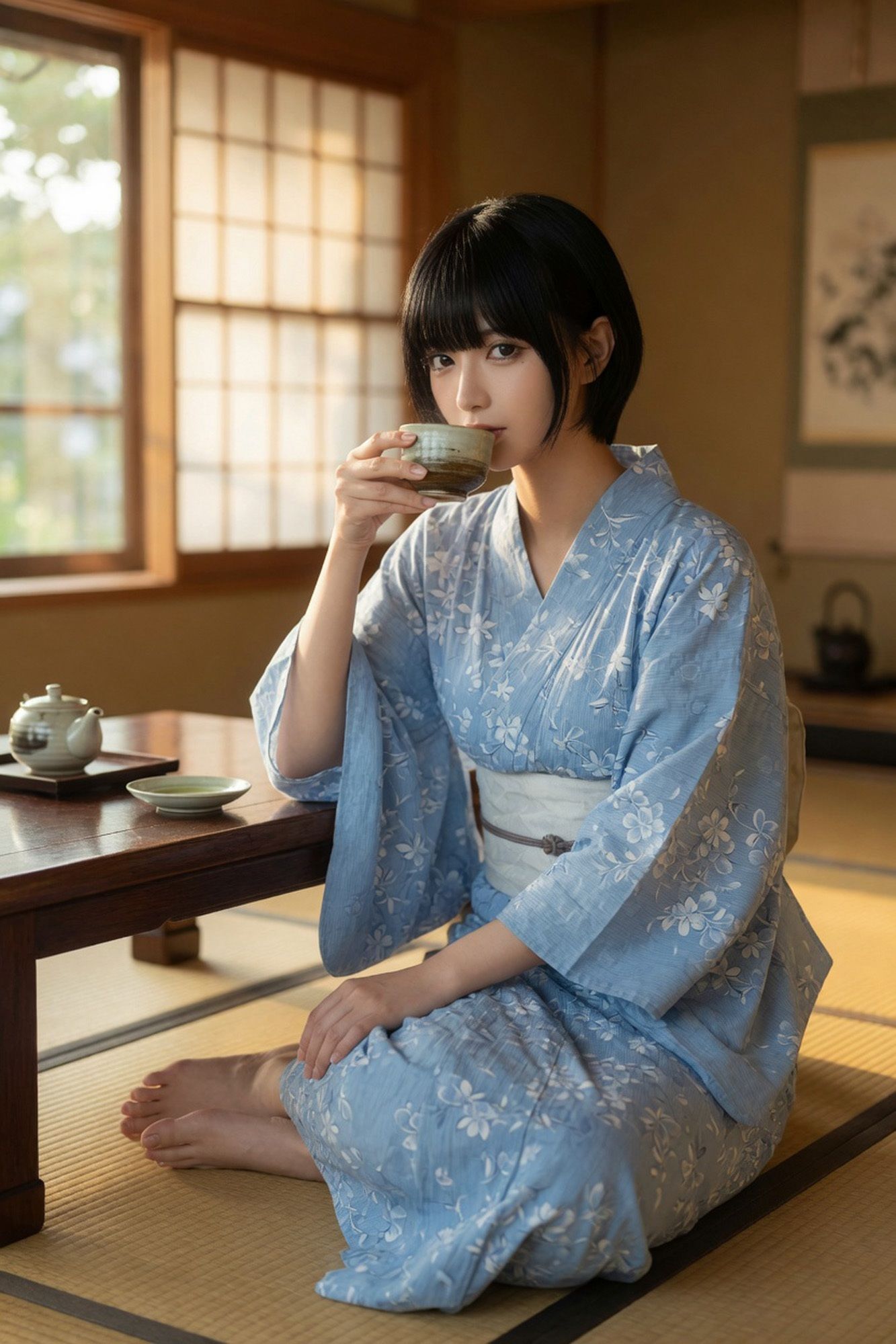 Mio ― 温泉旅館の夜 〜裸足のヨガ講師と秘密の湯〜 画像5