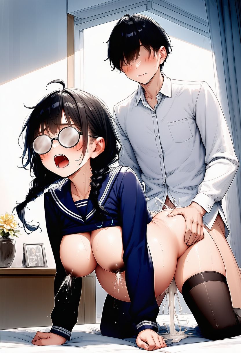 ムチムチメガネとsexして妊娠させて出産させてを2回_8
