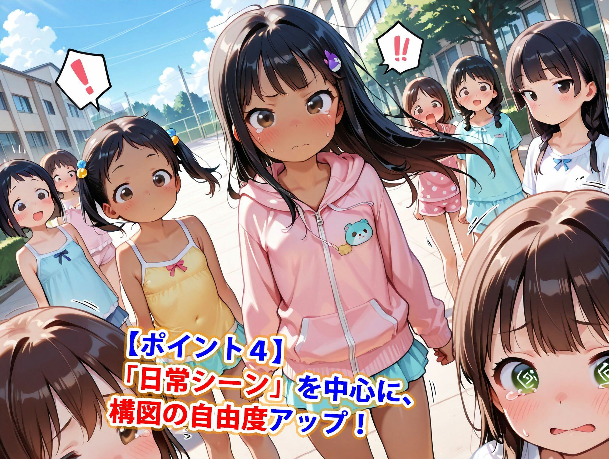 不機嫌＆涙目ちっぱい可愛い系私服＆下着少女純ハーレム5