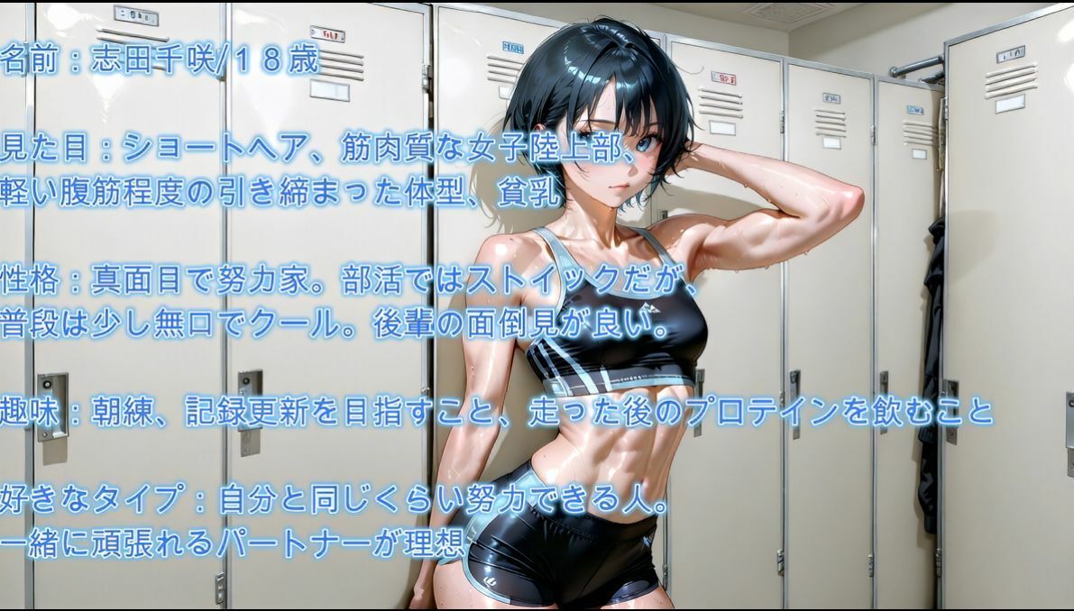 【4K】筋肉質な運動部の貧乳美女を更衣室に呼び出し汗だくセックス_3