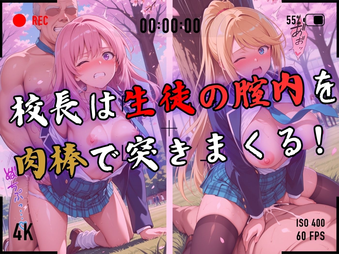 【4Kイラスト】1万3000人の生徒を抱いた校長による女子生徒への性指導（入学式編） サンプル6