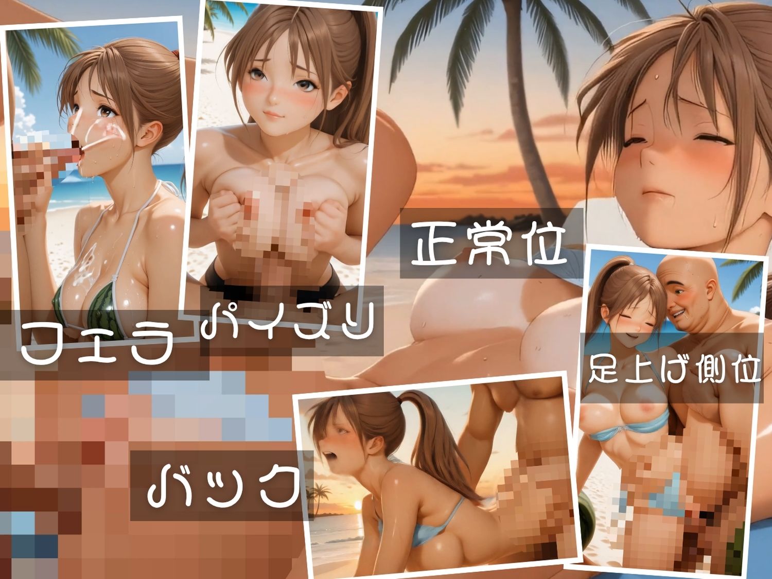 いちご1●●％  〜7人のヒロインが ビーチで100％果汁（快楽）〜【セット作品】 サンプル3