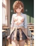 美〇が学校でエロい目に遭う超〇磁砲パロディ 制服・スク水・緊縛中出し