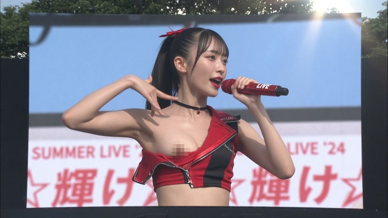 サンプル-【78人】一眼レフ高速連写が捉えた 野外ライブでのアイドル本気ポロリ78連発【完全版】 - サンプル画像