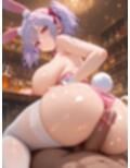 巨乳バニーガールとハーレムエッチ7