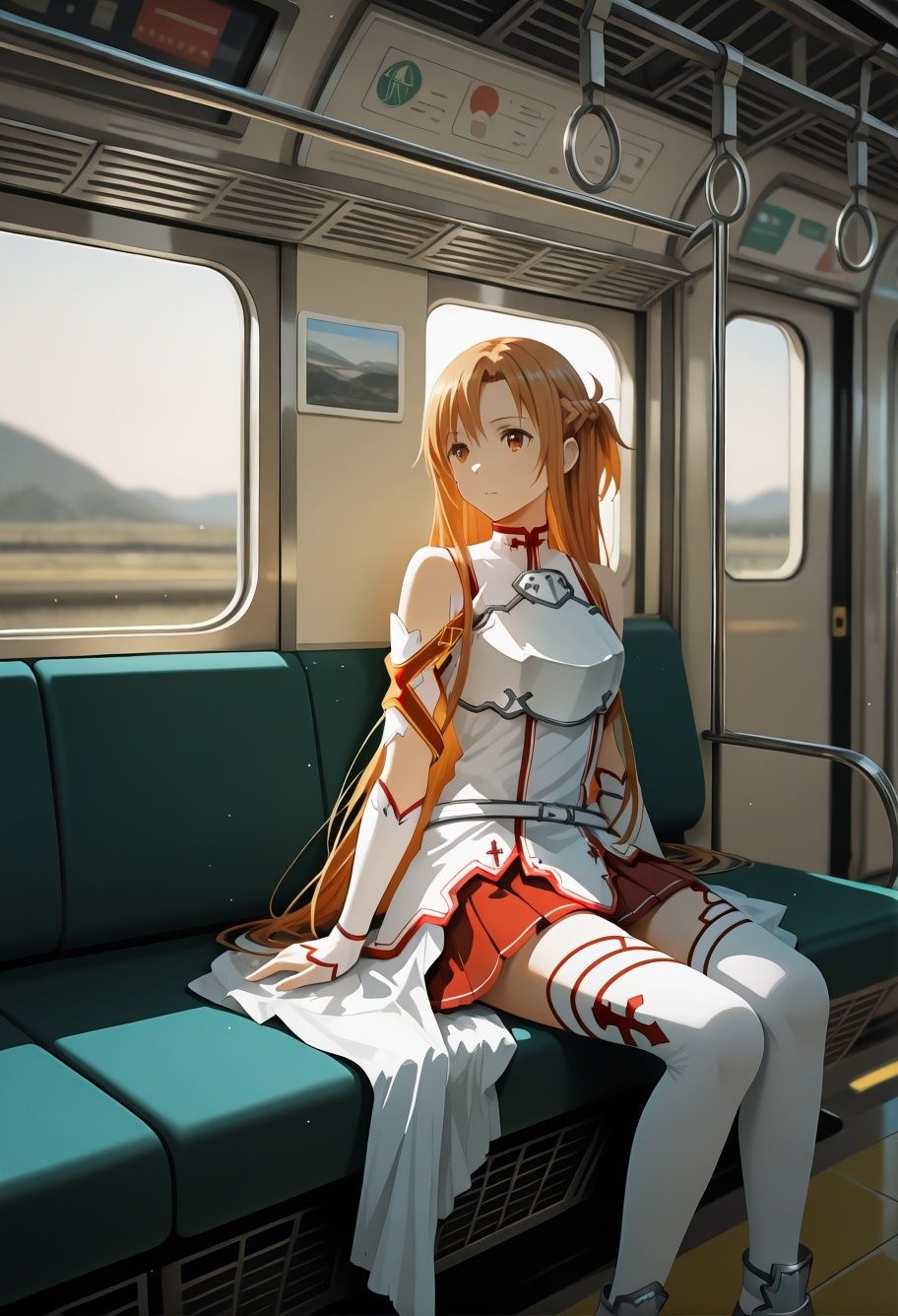 S〇Oア〇ナ電車痴●悶絶！巨乳美少女が連続絶頂イキ狂う170枚CG集 画像1