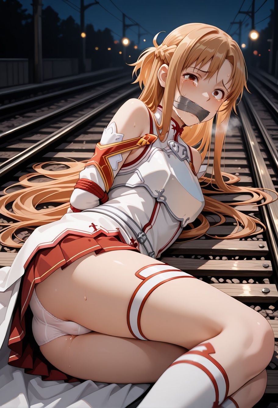 S〇Oア〇ナ電車痴●悶絶！巨乳美少女が連続絶頂イキ狂う170枚CG集 画像8