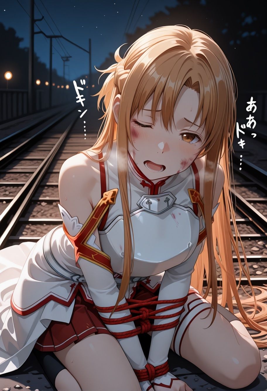 S〇Oア〇ナ電車痴●悶絶！巨乳美少女が連続絶頂イキ狂う170枚CG集 画像9
