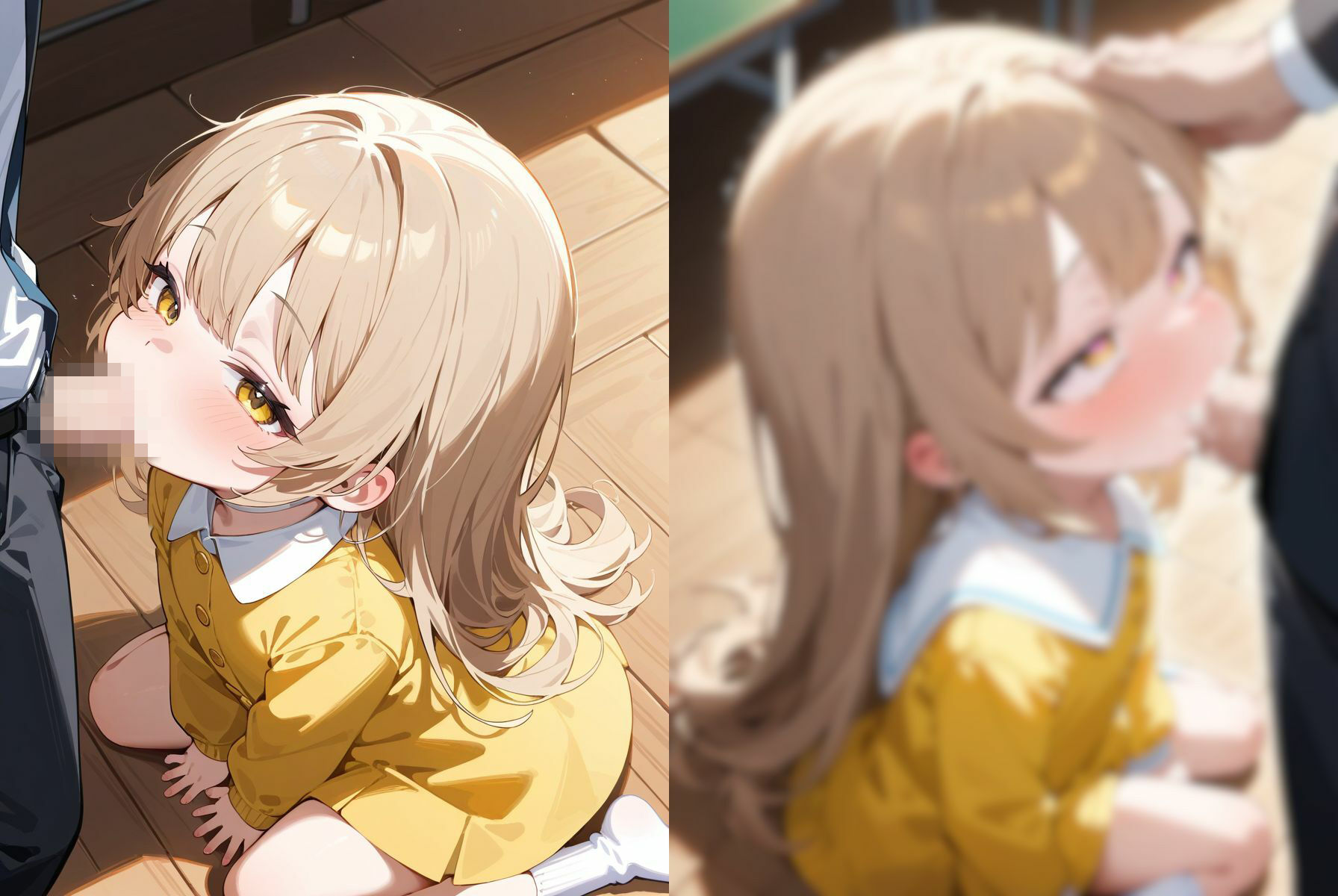 メス◯キ女子〇〇生と無人の教室で生ハメSEXしまくるCG集～その3～1