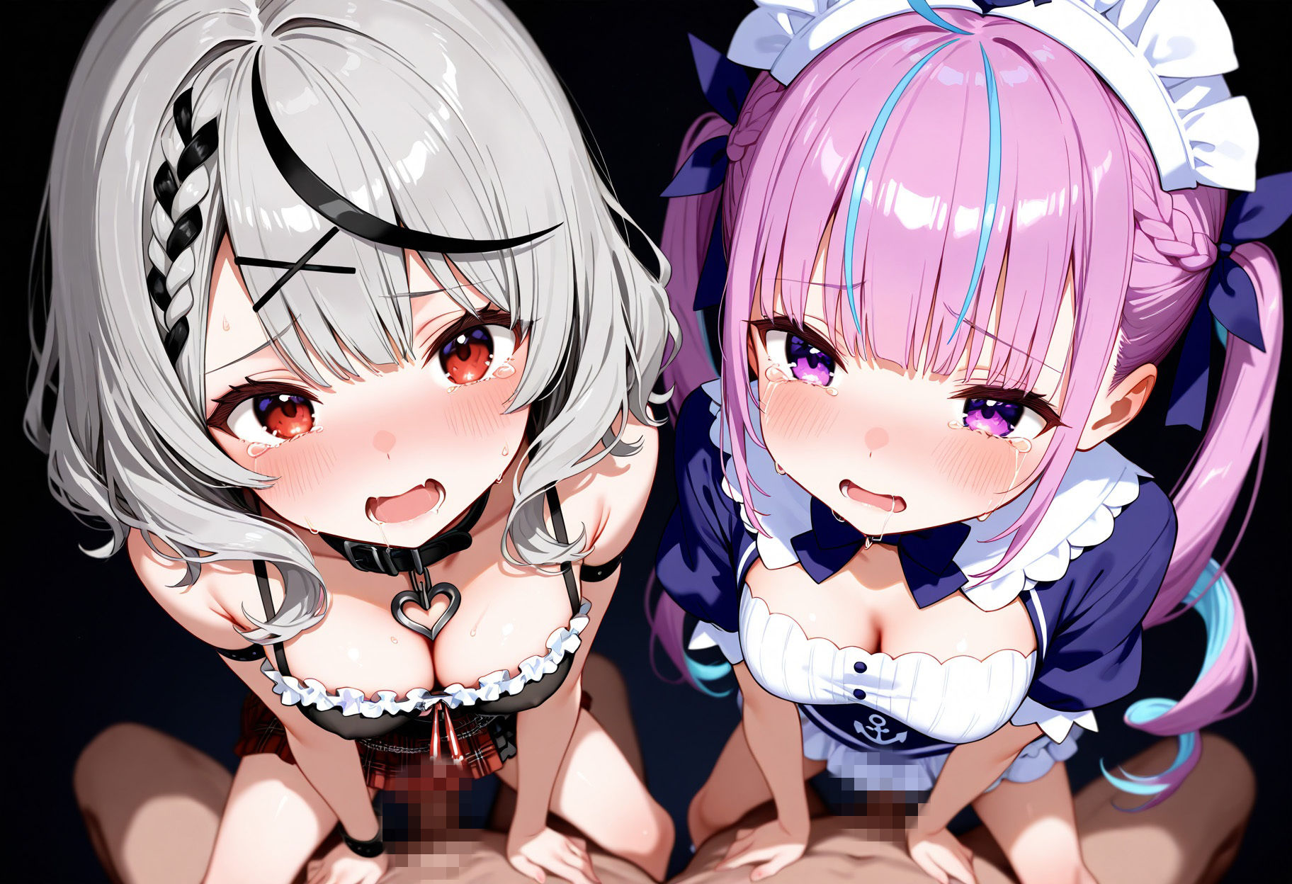 セックス奴●にされた沙花叉クロヱ、湊あくあ【CG集＋動画】 画像2