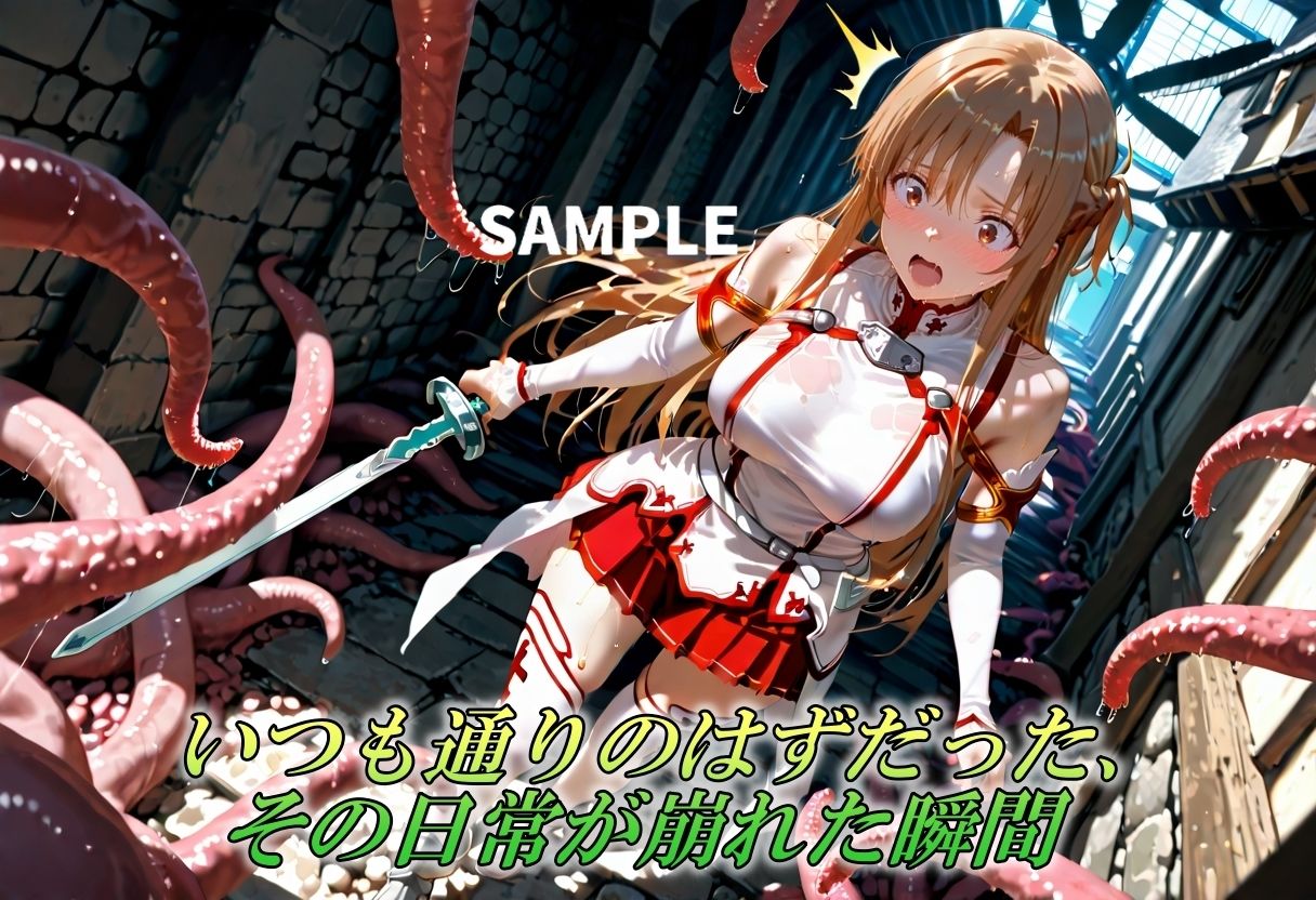 触手で堕ちた女戦士〜限界を超えてイキ狂う瞬間〜 画像1