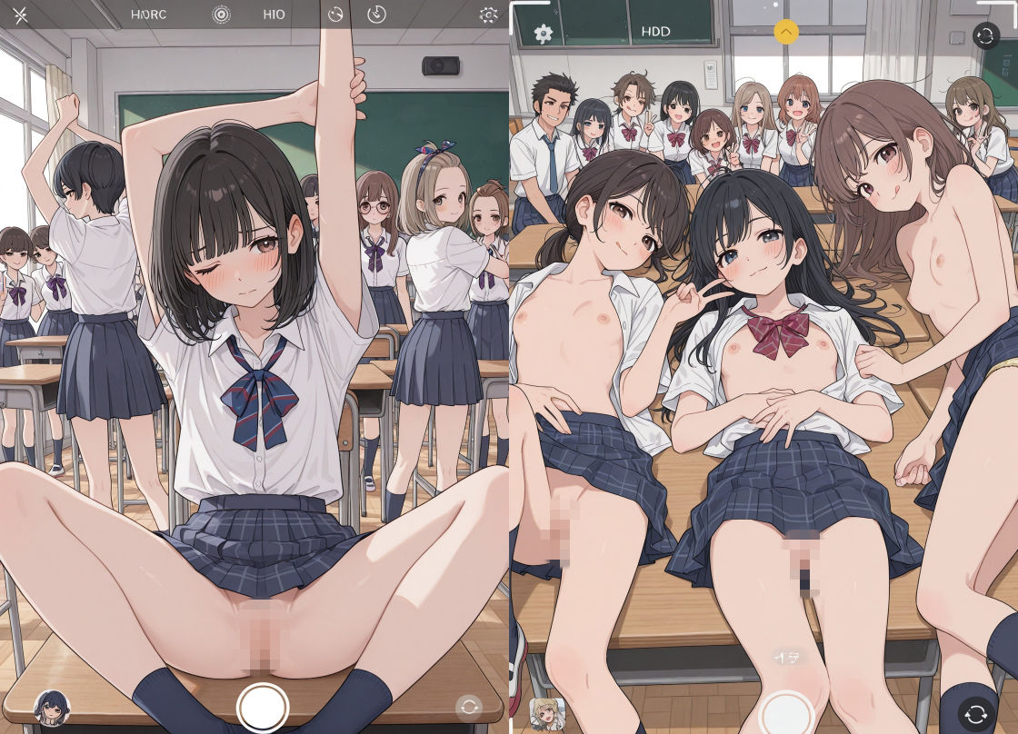 保健体育の課題はえっちな集合写真を撮る事です6